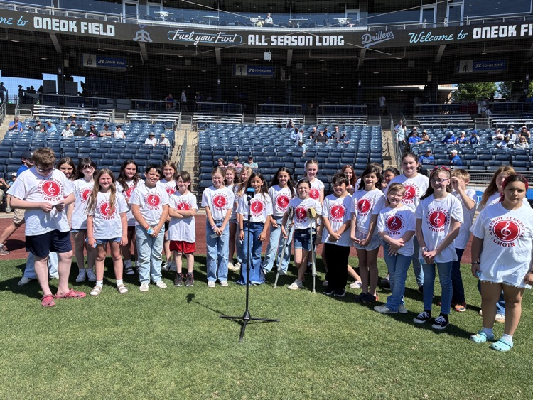 honor choir at drillers game 