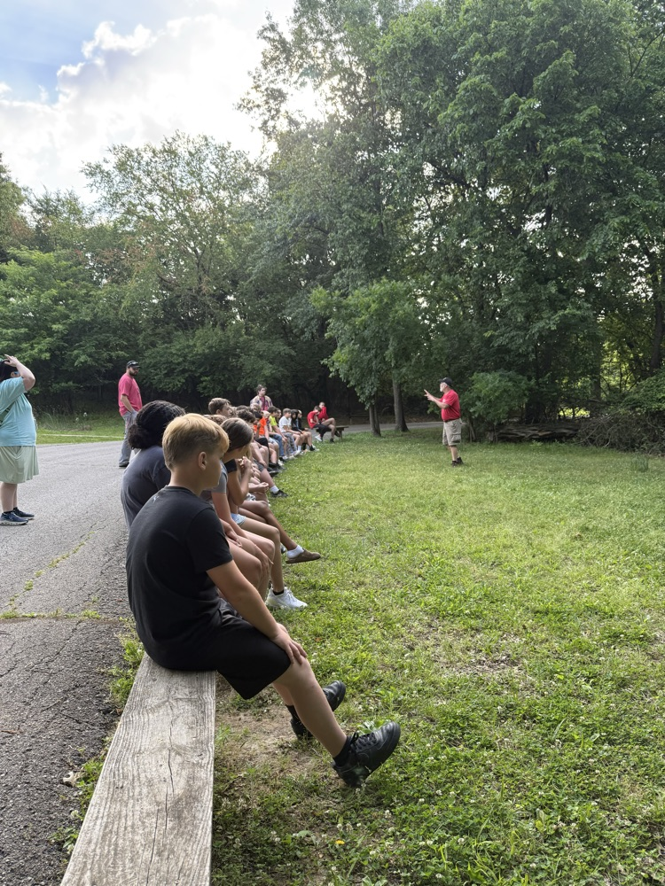 students watching nature 