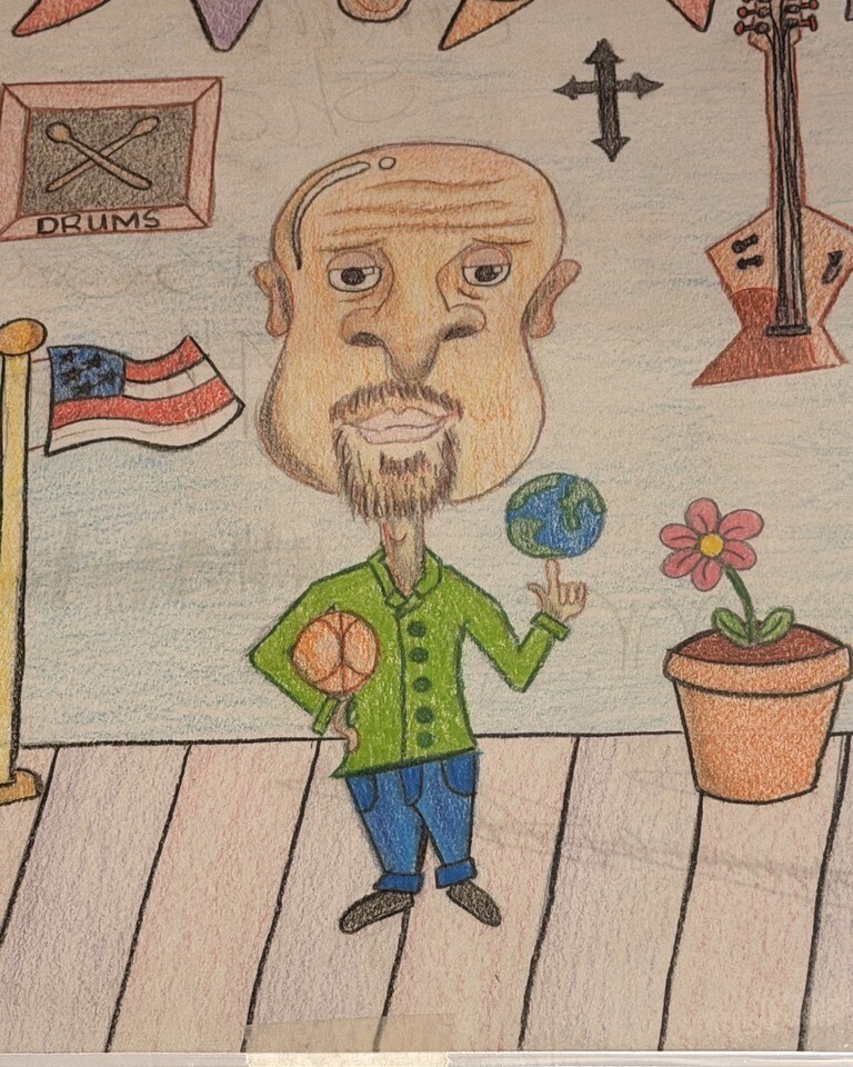 Mrs. Breen's student's caricatures drawings.