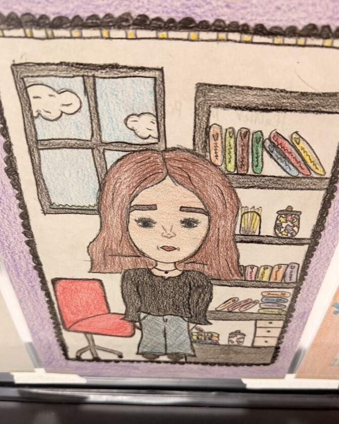 Mrs. Breen's student's caricatures drawings.