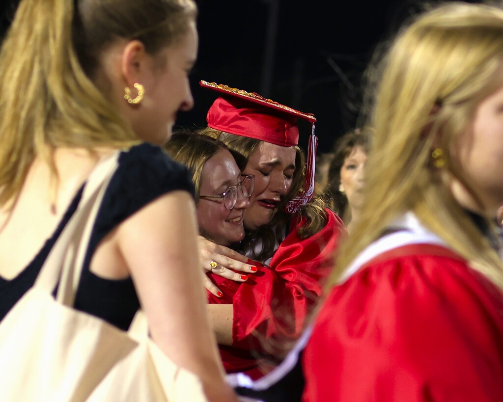 students at graduation 