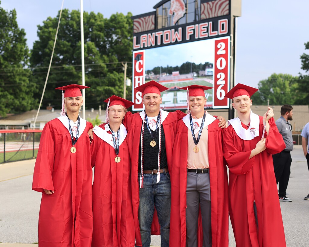 students at graduation 