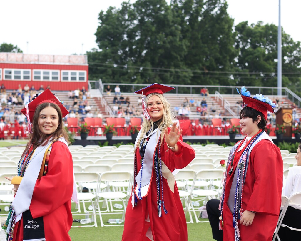 students at graduation 
