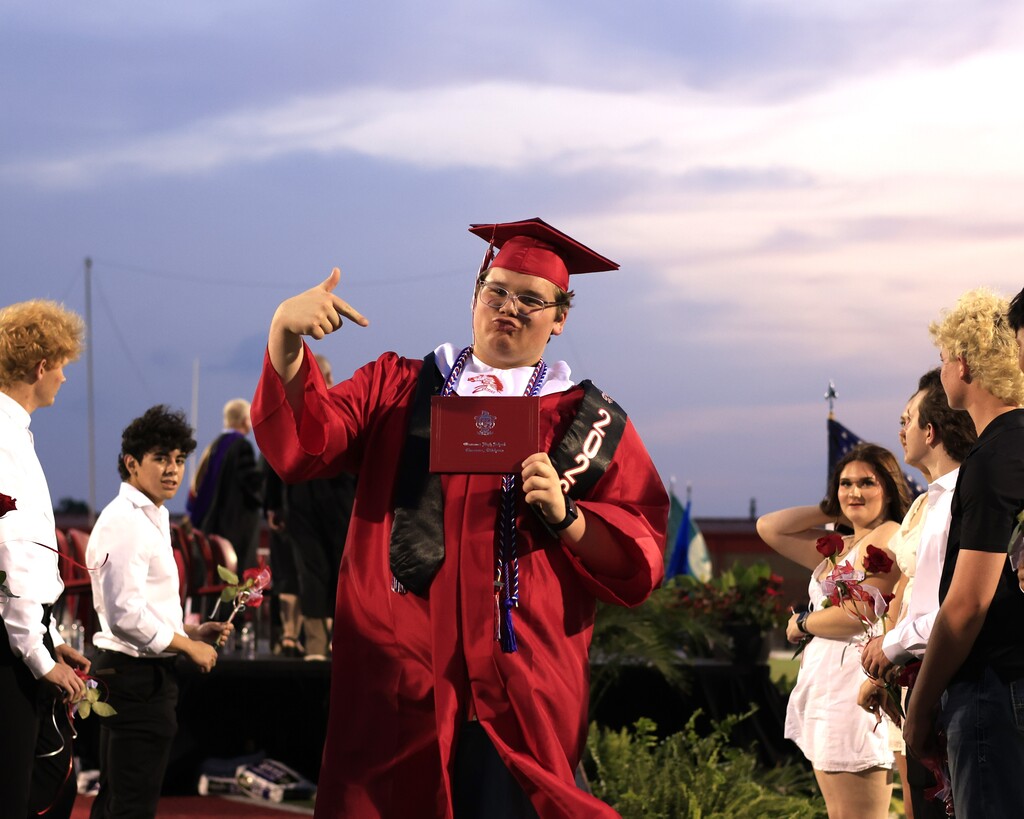 students at graduation 