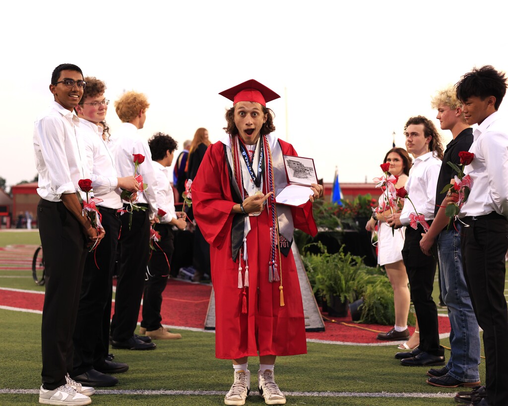 students at graduation 