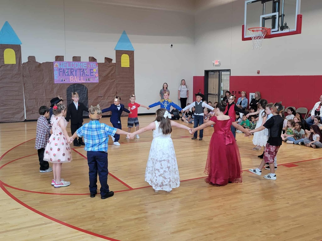 students dancing together for the fairytale ball