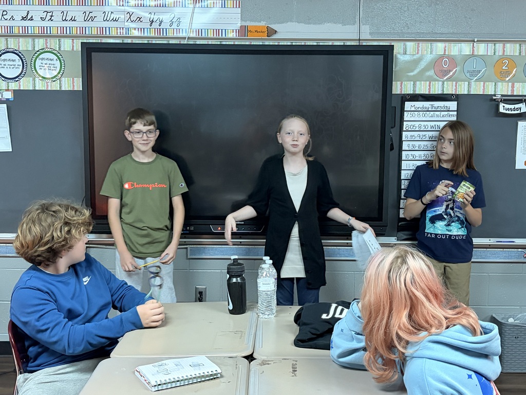 students presenting
