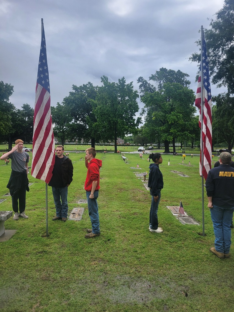 Claremore High School Cadets honoring fallen heroes.