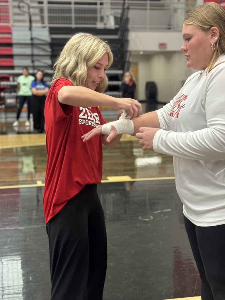 Our Athletic Training Student Aides (ATSAs) in the Sports Medicine Program had the opportunity to attend Athletic Training Student Aide Day at Westmoore High School, hosted by the Oklahoma Athletic Trainers’ Association.  Throughout the day, students sharpened and refreshed their skills in wound care, taping techniques, and emergency response situations. They also had the chance to visit with current Master of Athletic Training students from TU, OSU, and UCO to ask questions and learn more about their college experiences and career paths.  The day wrapped up with the exciting “Athletic Training Olympics,” where students were teamed with other ATSAs from across the state to compete in relay-style challenges that showcased their knowledge and skills.  Certified Athletic Trainers Karlee Davis and Dacie Sanders also enjoyed connecting and networking with fellow athletic trainers from across Oklahoma.  Most importantly, our students were able to meet and build relationships with other high school students who share the same passion for sports medicine. We are grateful for opportunities like this that allow our students to grow, learn, and network with future professionals, program directors, MAT students, and athletic trainers from across the state.  We are proud of our students and excited for what the future holds for them!