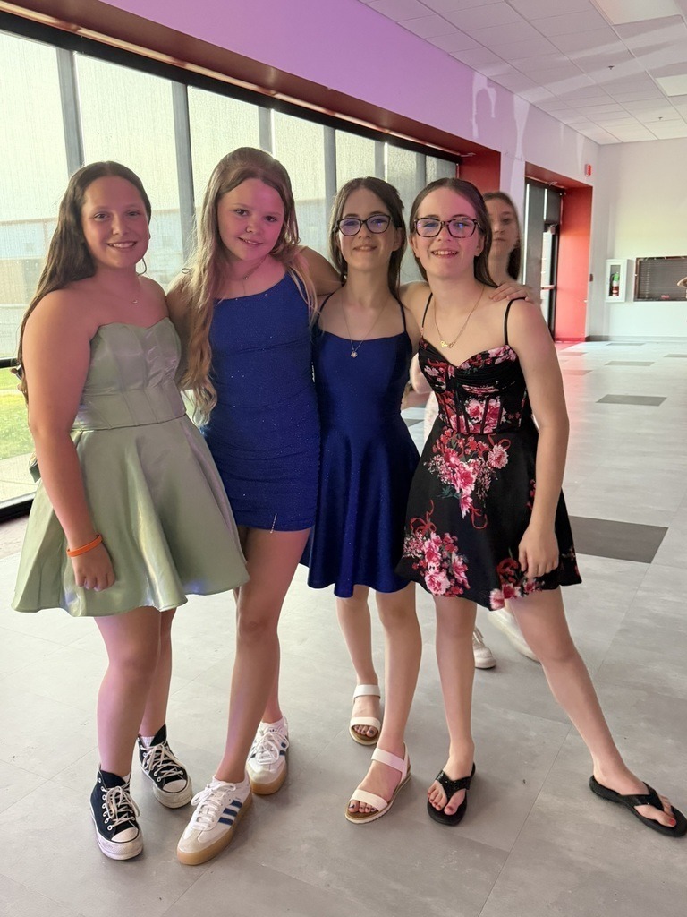 Junior high students having fun at the fiesta dance
