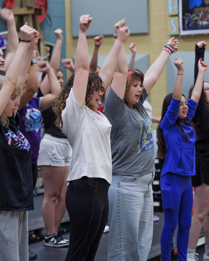 Claremore students at show choir camp.