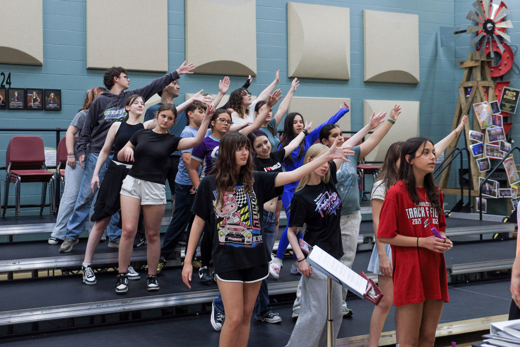 Claremore students at show choir camp.
