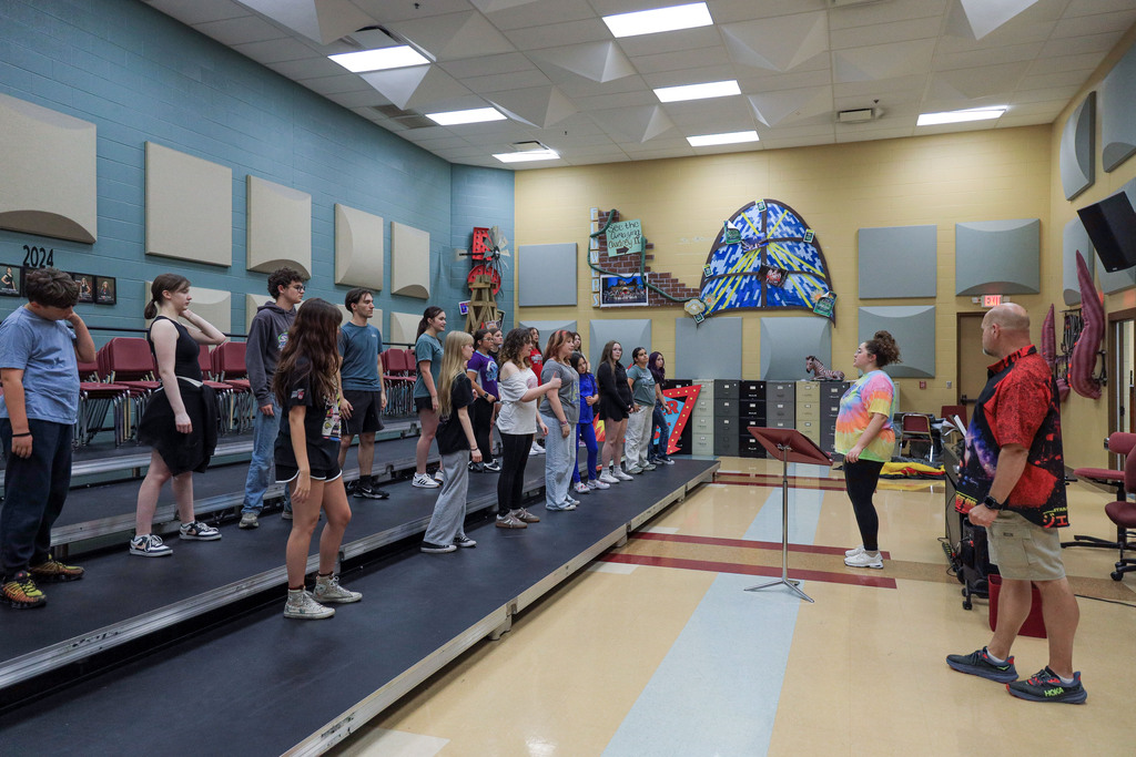 Claremore students at show choir camp.