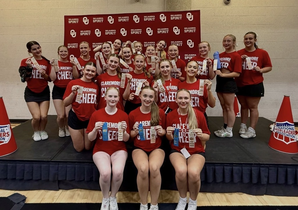 CHS Cheer has had an incredible summer representing Claremore at multiple camps, including NCA and ECC! The team earned several major awards, showcasing their skill, spirit, and dedication. Highlights include Top Stunt, Top Jumper, the NCA Spirit Award, 22 All-American nominations, and 7 All-American honorees! We are so proud of these athletes for their hard work, leadership, and outstanding representation of CHS!