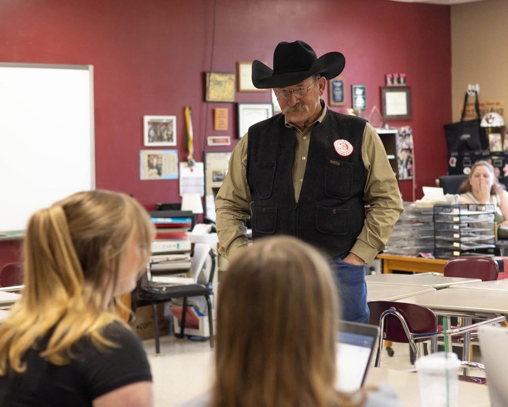 Students in the Creative Writing class at Claremore High School had the incredible opportunity to learn from Jay Snider, Oklahoma's State Poet Laureate. Born and raised in southwestern Oklahoma, Snider comes from a ranching and rodeo background and is an award-winning cowboy poet and recording artist. He has performed across the country and now shares his passion for storytelling, western heritage, and the power of poetry with audiences statewide. During his visit, students explored the craft of poetry, heard firsthand experiences from a professional writer, and even had the opportunity to share some of their own work with him, a moment of connection and encouragement for our young writers. This meaningful experience was made possible through the support of the Oklahoma Friends of the Library and the Oklahoma Arts Council.