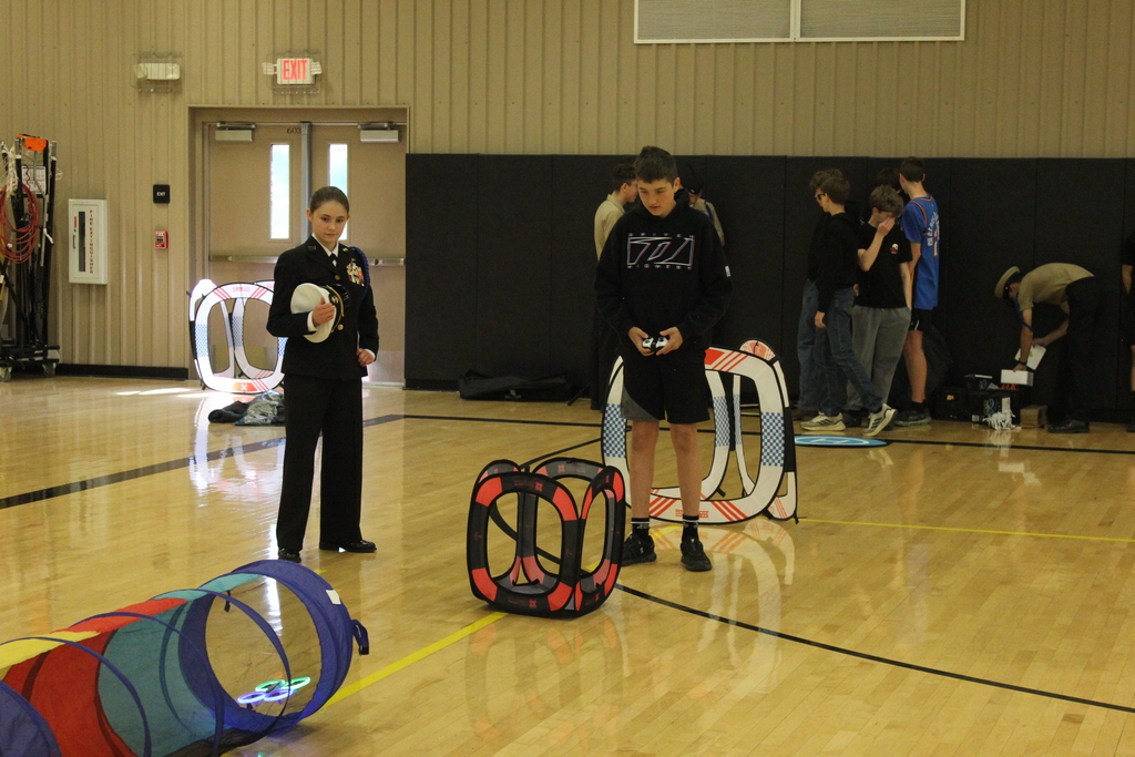 CHS NJROTC had a great visit to Justice Tiawah Middle School introducing students to the leadership, teamwork, and opportunities available in the program.  Cadets showcased Color Guard, Drone Team, and Armed Exhibition performances, while students participated in hands-on activities like a drone course and team relay challenges.  We enjoyed sharing what NJROTC has to offer and look forward to welcoming future Zebra cadets!
