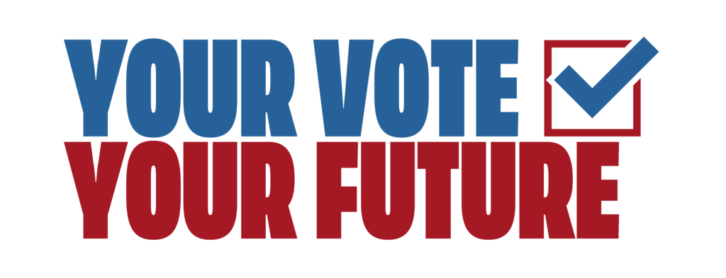 your vote your future with a checkmark