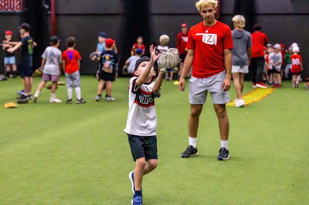 Students at Baseball Camp 2026