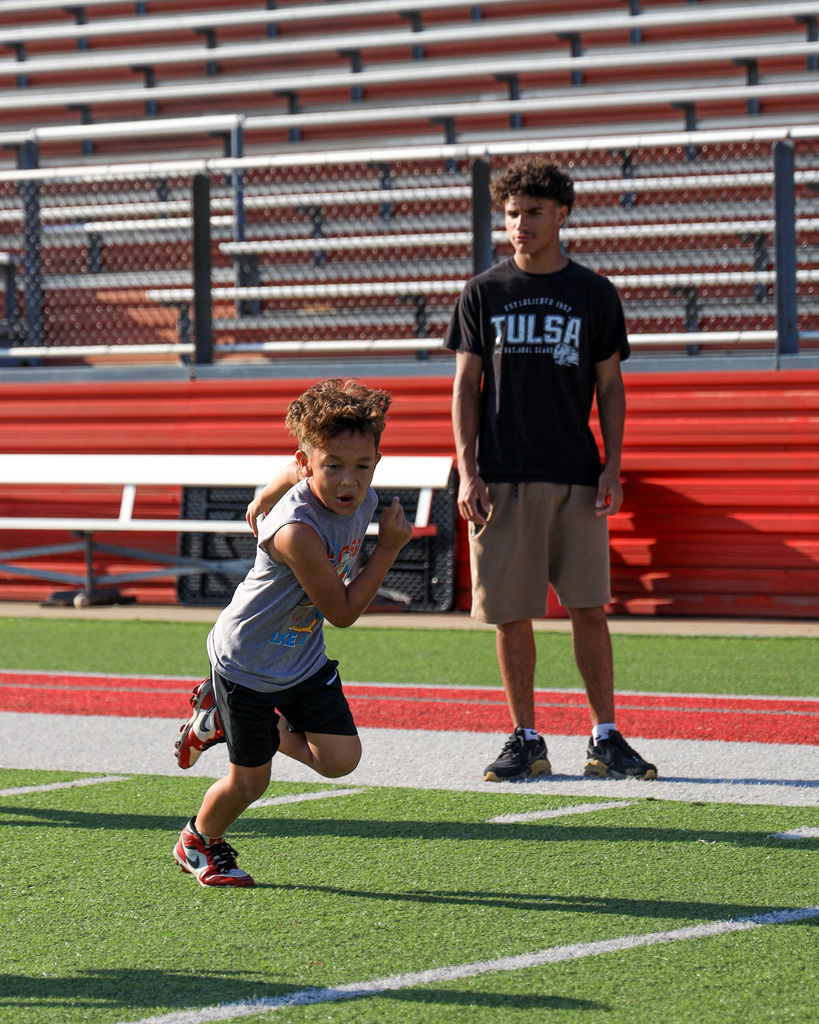 Students at Football Camp 2026
