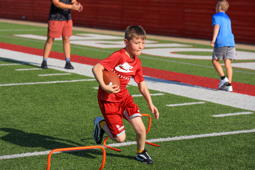 Students at Football Camp 2026
