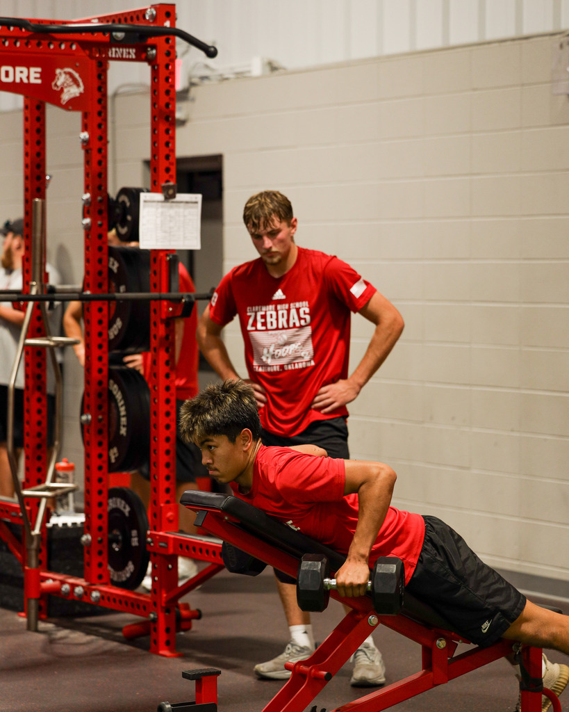 High school students lifting at Summer Pride
