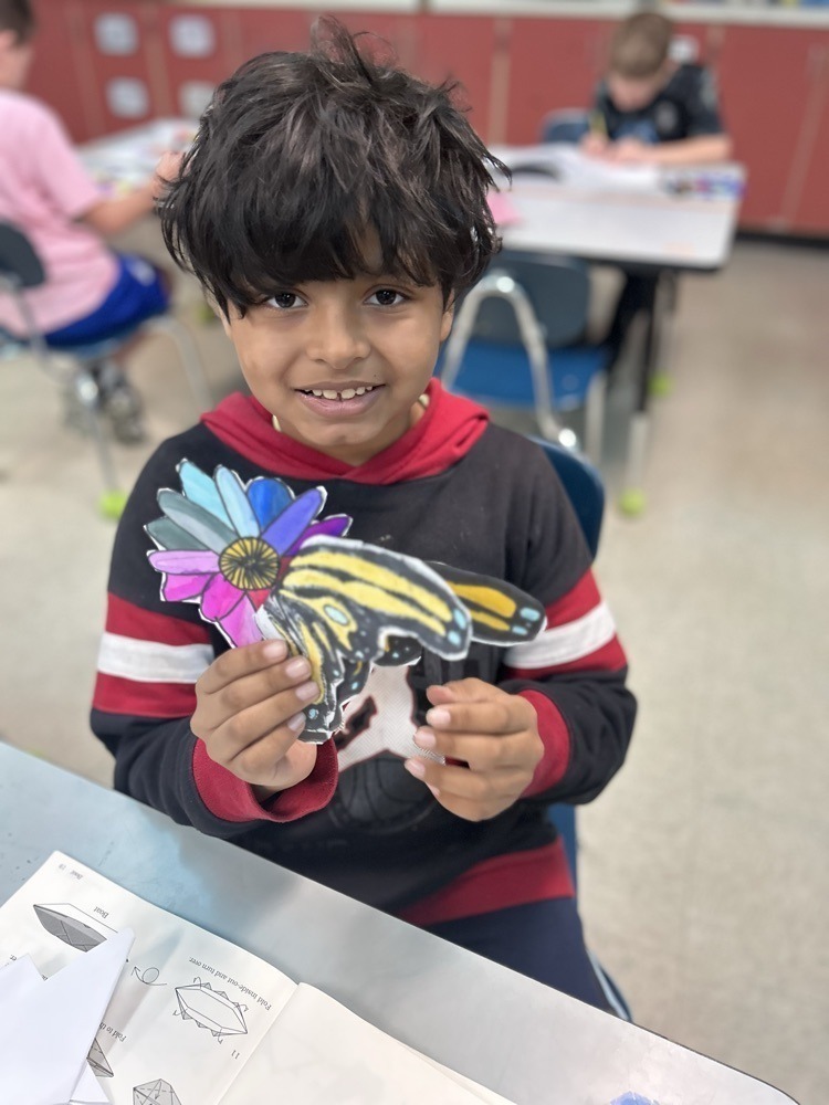 Westside art student with their butterfly