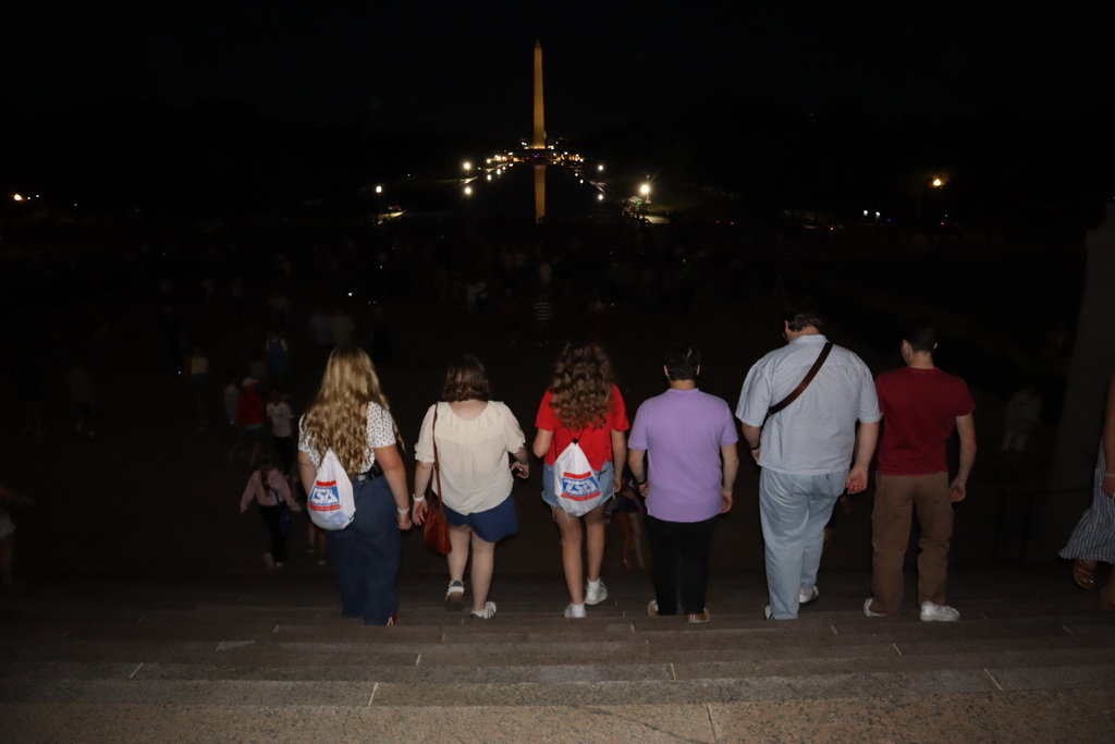 Claremore T.S.A. students visiting Washington D.C. 