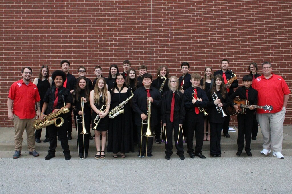 Junior high Jazz Band participating at the Oolagah Jazz Festival