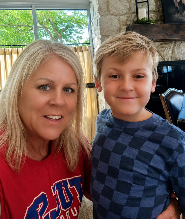 Mrs James and pj