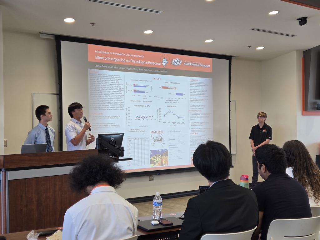 Ethan Boyd at the O.K. Stars Summer Research Program at O.S.U. 
