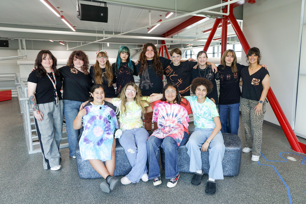 Group photos of the older art camp group.