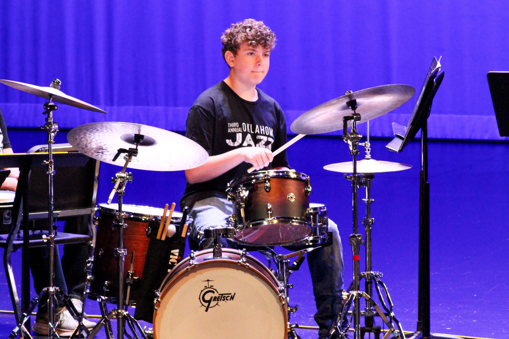 Jazz Campers performing at the Jazz Summit Camp Concert. 