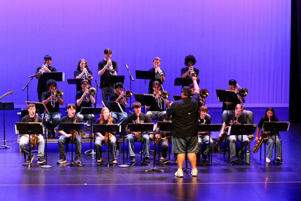 Jazz Campers performing at the Jazz Summit Camp Concert. 
