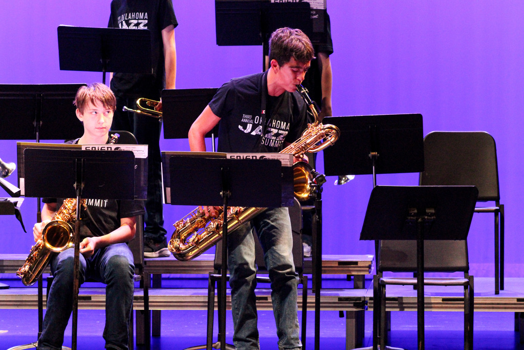Jazz Campers performing at the Jazz Summit Camp Concert. 