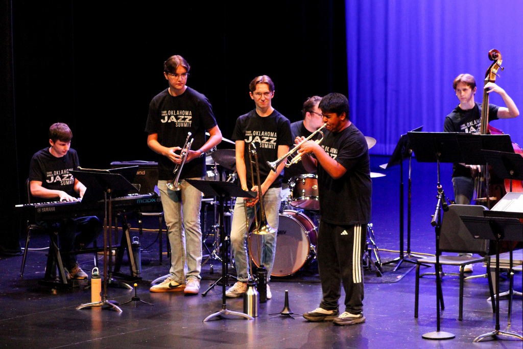 Jazz Campers performing at the Jazz Summit Camp Concert. 