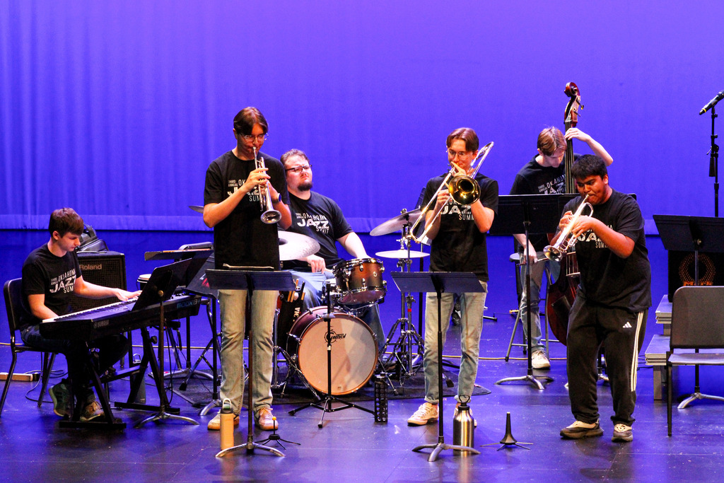 Jazz Campers performing at the Jazz Summit Camp Concert. 