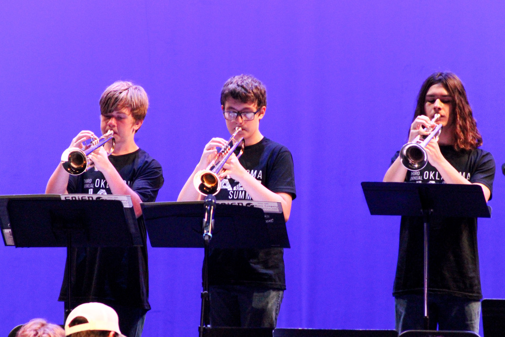 Jazz Campers performing at the Jazz Summit Camp Concert. 
