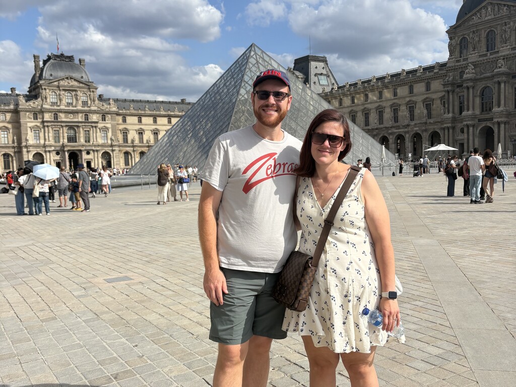 The Olmsteads at the Louvre.