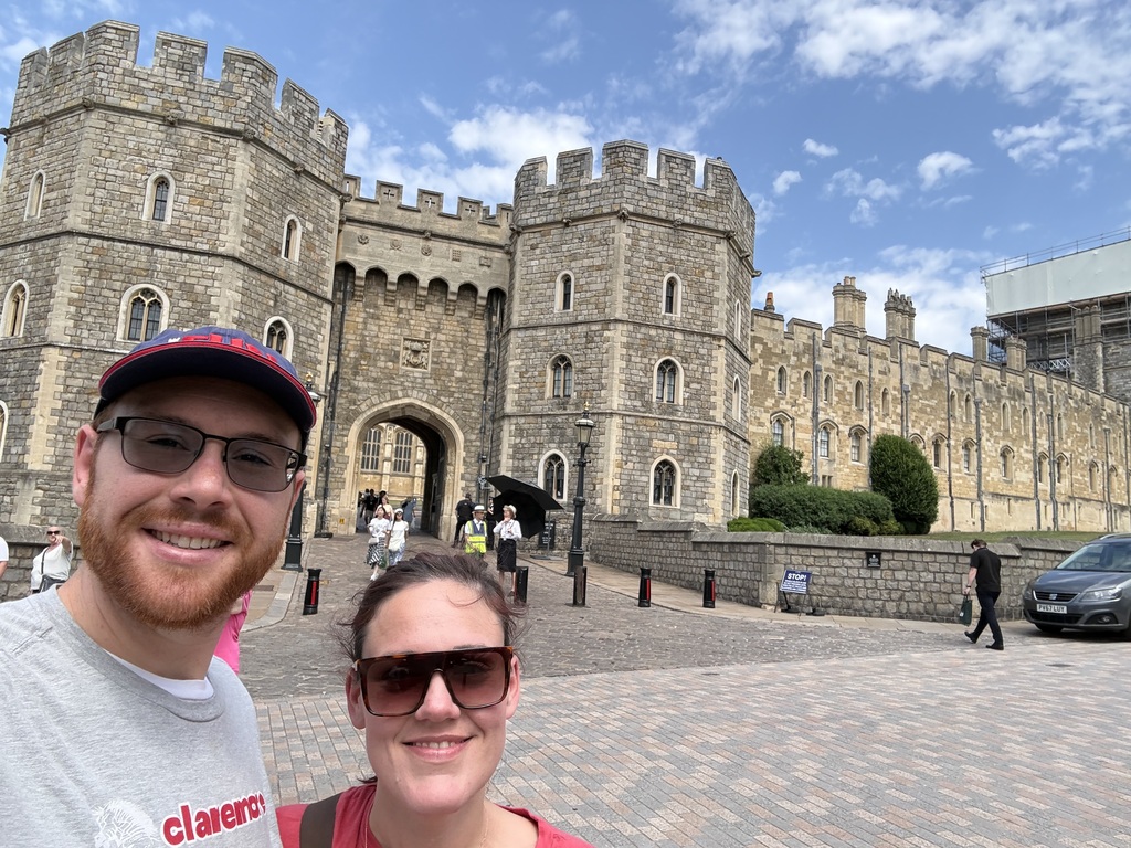 The Olmsteads at Windsor Castle.