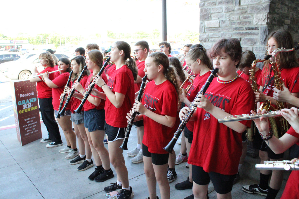 Claremore Zebra band at Reasor's reopening