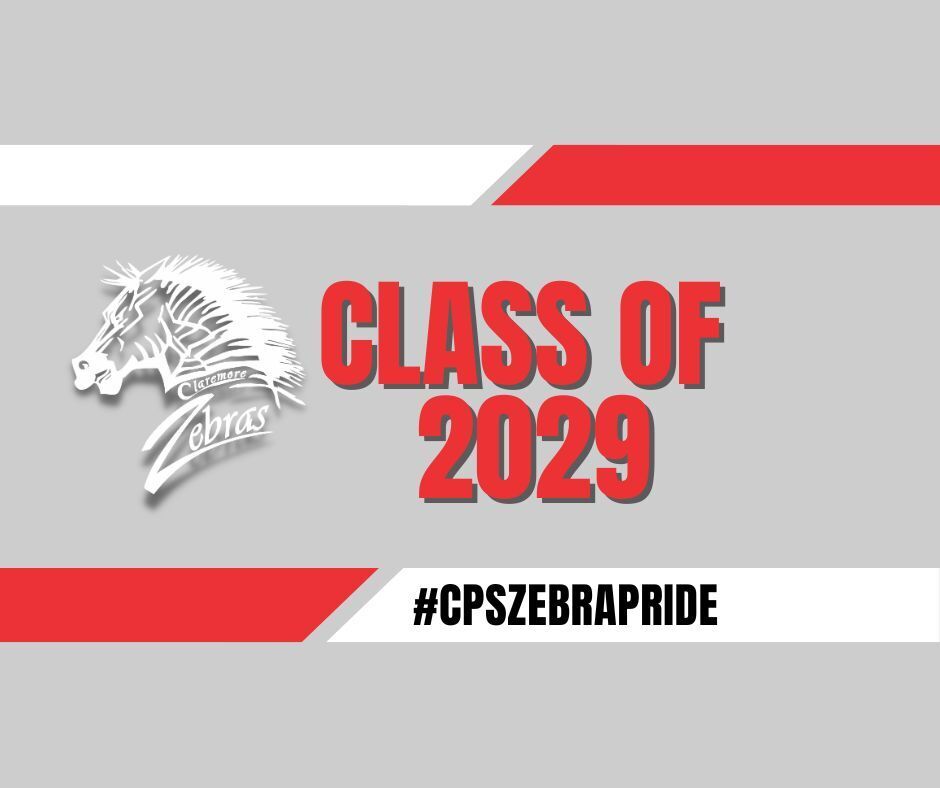 Class of 2029– It's Your Turn! Sophomores, get ready for an exciting school year! 📅 Schedule Pick-Up Monday, August 10 🕗 8:00 AM – 12:00 PM 🕐 1:00 PM – 3:00 PM 📍 Pick up your schedule at the front of the high school. Stop by Claremore High School to grab your class schedule, get ready for the first day, and kick off another great year of #CPSZebraPride! We can't wait to see the Class of 2029!