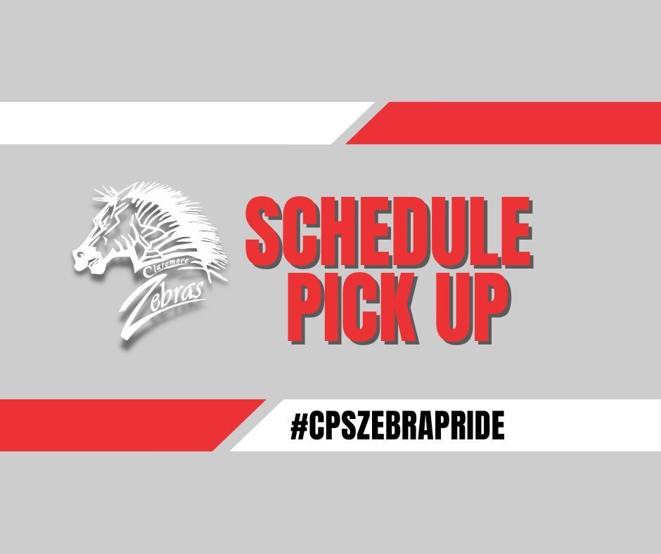 🦓 CHS Schedule Pick-Up is Almost Here! 🦓 Mark your calendars and get ready for the 2026-2027 school year! 📚 Freshmen (Class of 2030) 🗓️ Thursday, August 7 • Pick up your schedule during Freshman Orientation • Can't attend orientation? Schedule pick-up is available 1:00–3:00 PM 📚 Sophomores (Class of 2029) 🗓️ Monday, August 10 🕗 8:00 AM–12:00 PM 🕐 1:00–3:00 PM 📚 Juniors (Class of 2028) 🗓️ Tuesday, August 11 🕗 8:00 AM–12:00 PM 🕐 1:00–3:00 PM 📚 Seniors (Class of 2027) 🗓️ Wednesday, August 12 🕗 8:00 AM–12:00 PM 🕐 1:00–3:00 PM 📍 All schedule pick-ups will take place at the front of Claremore High School. We can't wait to welcome everyone back for another great year of #CPSZebraPride!
