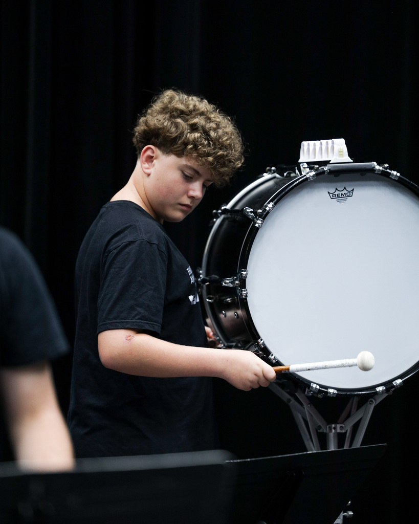 Drumline indoor practice
