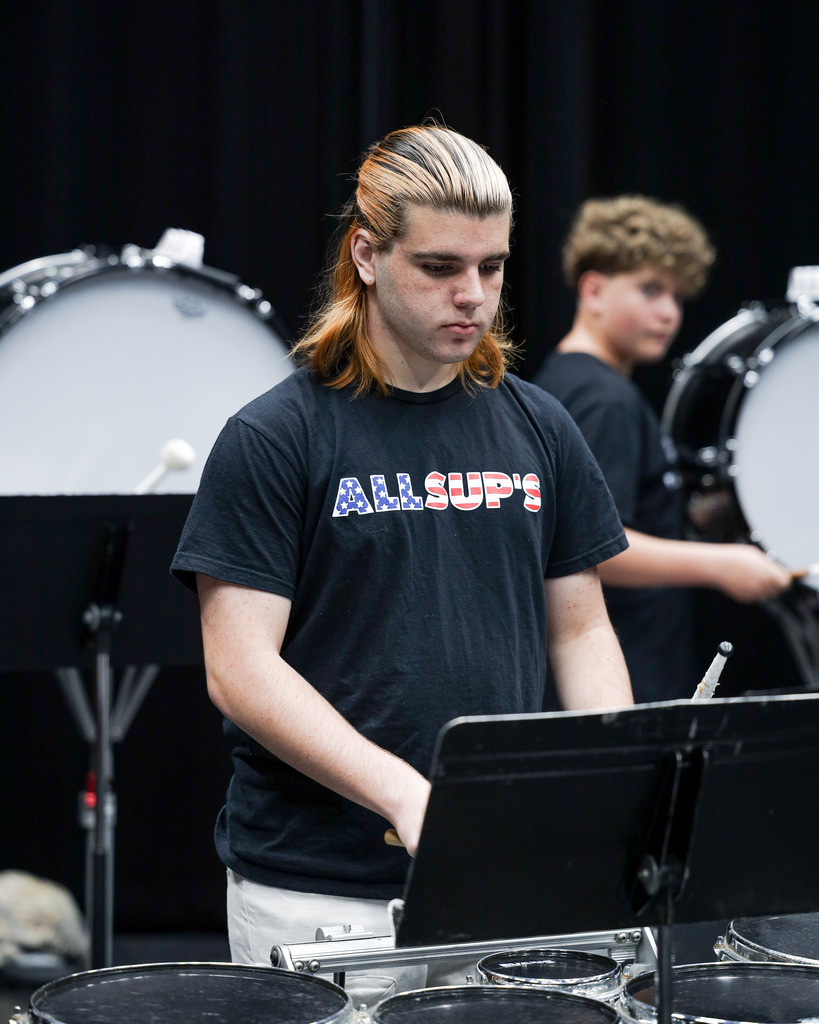 Drumline indoor practice