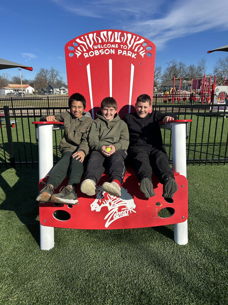 students sitting in the chair