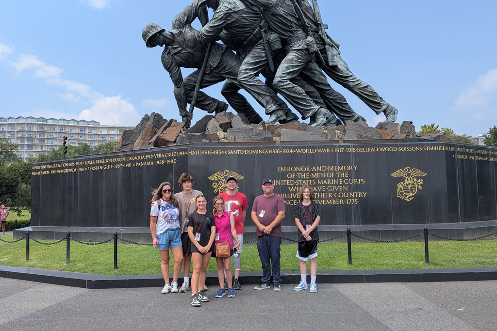 Junior high students, teachers, and families in Washington D.C.