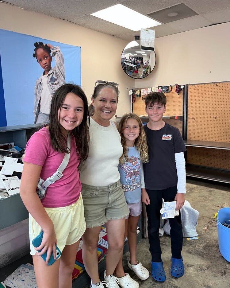 Students spotting their teachers in the community.