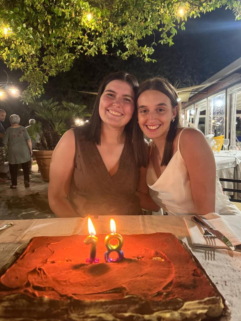 two girls celebrating a birthday