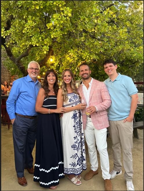 family together for picture