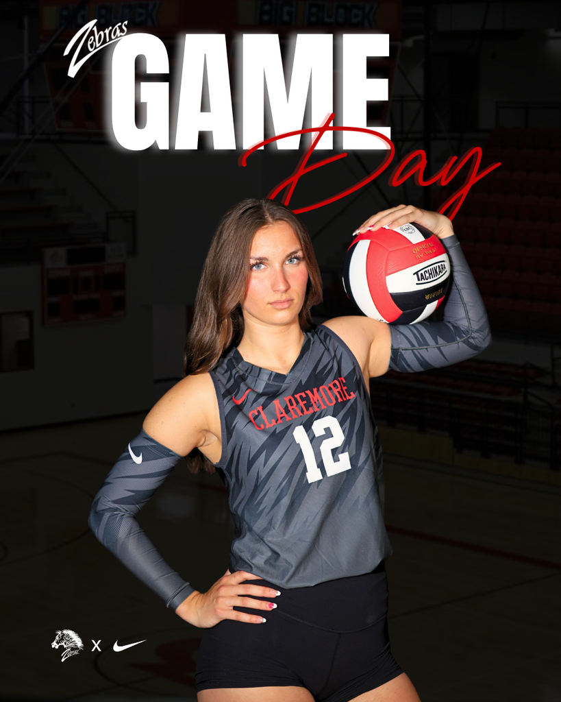 Volleyball player posed for game day